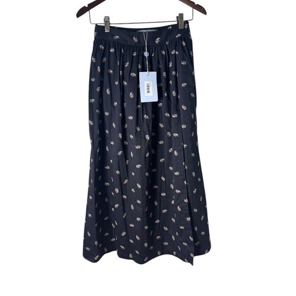 Hill House Dresses & Skirts - Hill House the Krista Skirt in black floral jacquard XS NWT